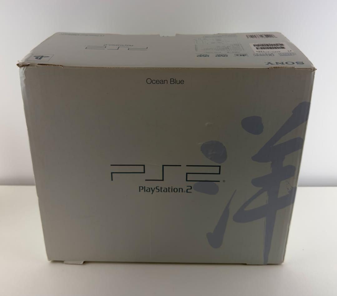 Sony PlayStation2 PS2 Ocean Blue SCPH-37000 Console Complete Tested Japan Rare