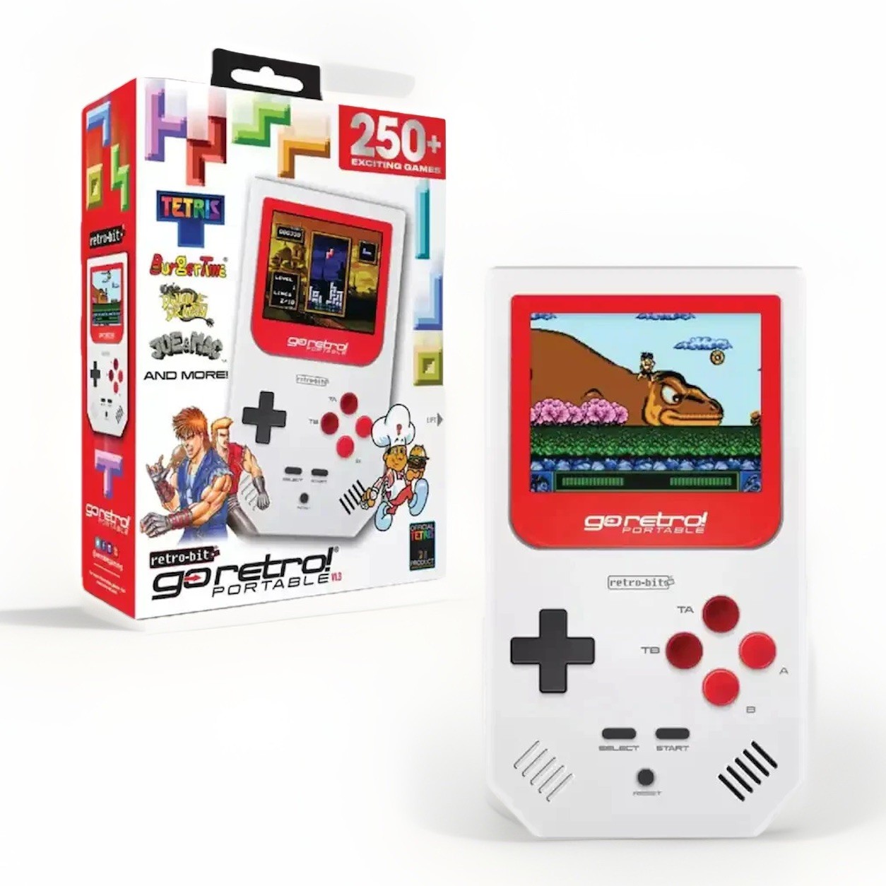 Retro-Bit GoRetro! Portable V1.3 Handheld Gaming Console with 250+ Built-in Game
