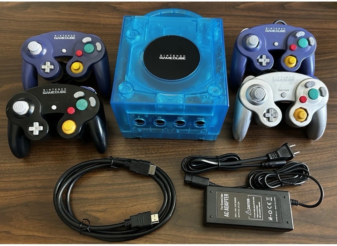 Nintendo GameCube Console ICE BLUE – HDMI Mod Pluto Llx 1-4 controller