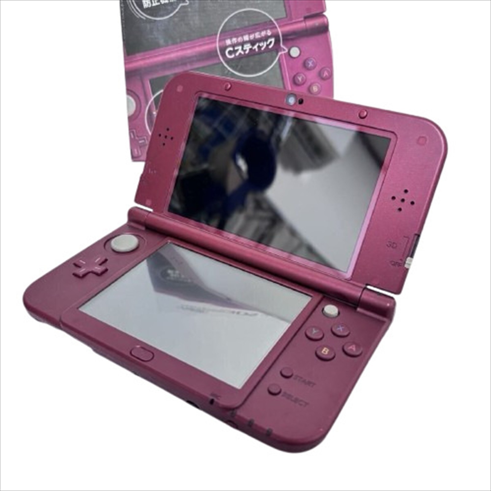 New Nintendo 3DS LL XL Metallic Red Color Console Handheld System Box Manual