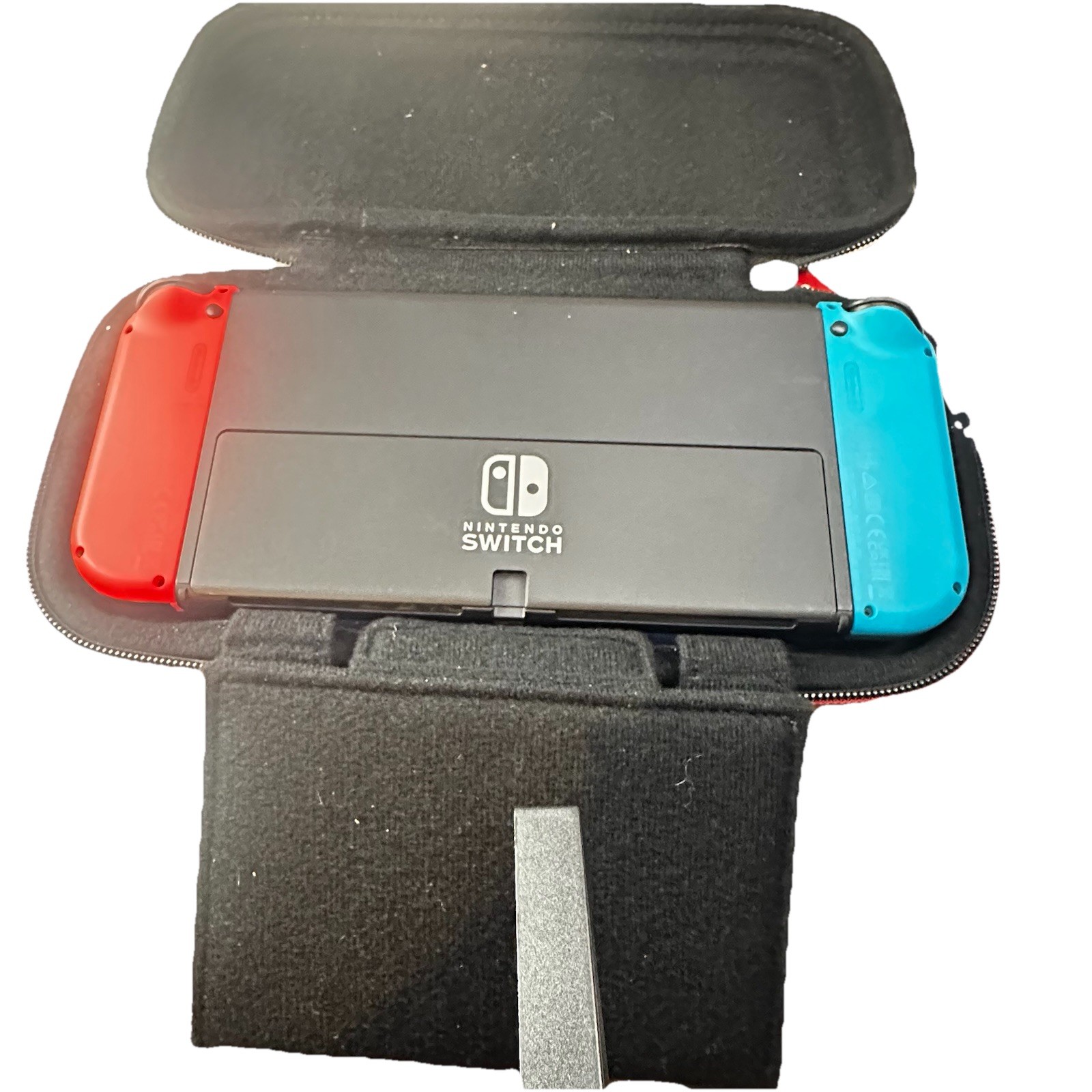 Nintendo Switch OLED Model Handheld Console 128MB Red Blue – Excellent Condition