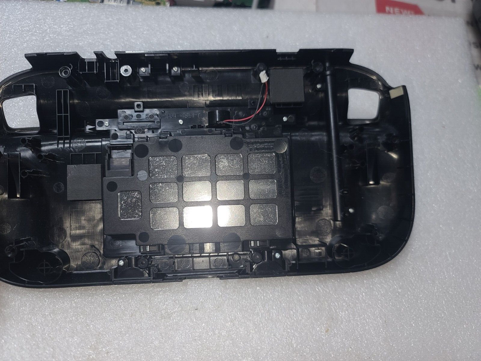 Nintendo Wii U Black Gamepad EMPTY Back Cover ONLY-Just OK Cosmetic-READ ALL