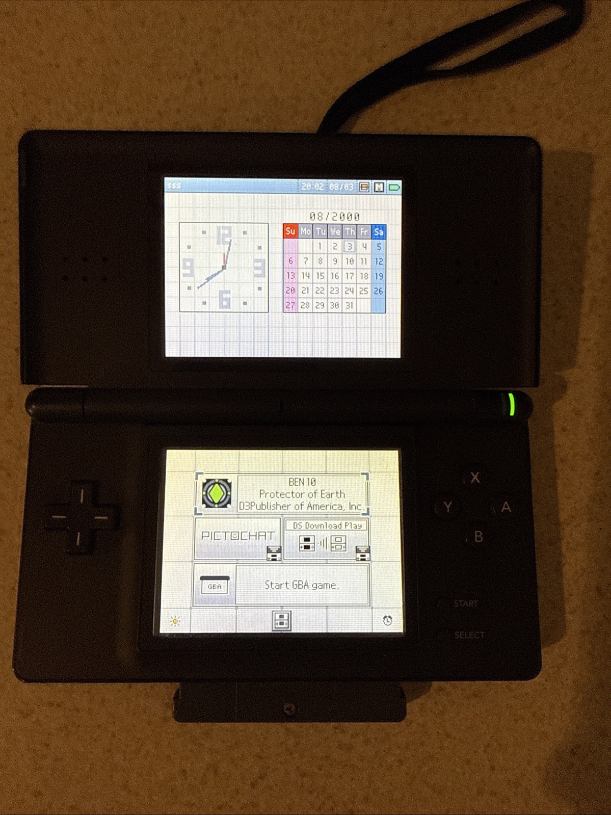*BROKEN HINGE* Nintendo DS Lite Handheld System – Onyx Black