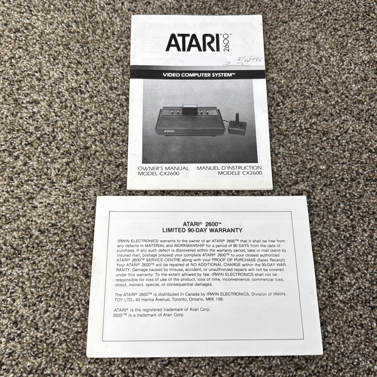 Atari 2600 Darth Vader Console Set – Complete In Box & Matching Serials *Tested*