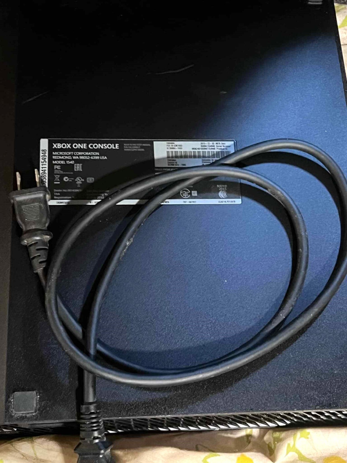 Microsoft Xbox One Console Only Black PARTS OR REPAIR –