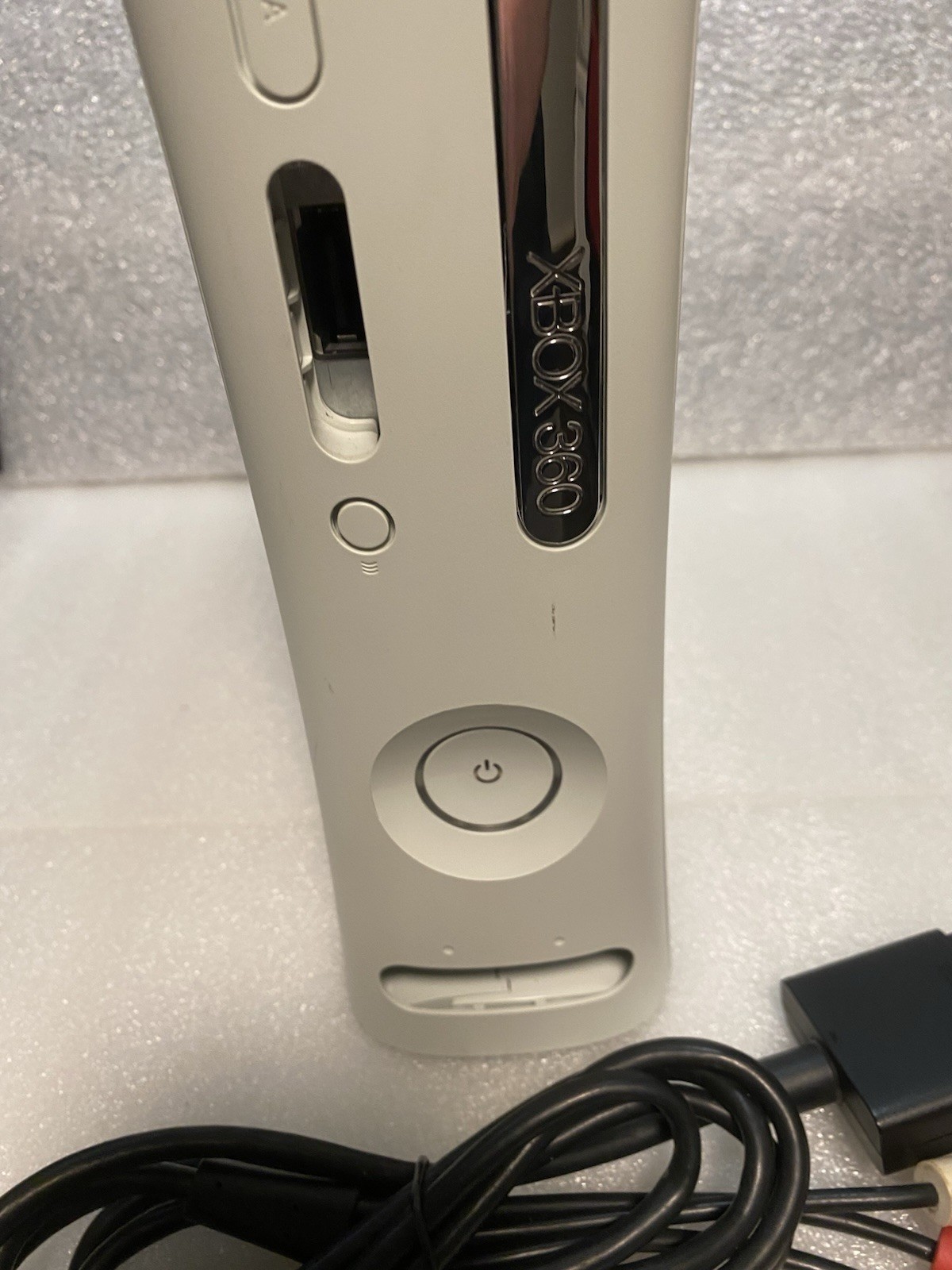 Microsoft Xbox 360 Console + Audio/Video Cord Included – Untested Power – Clean