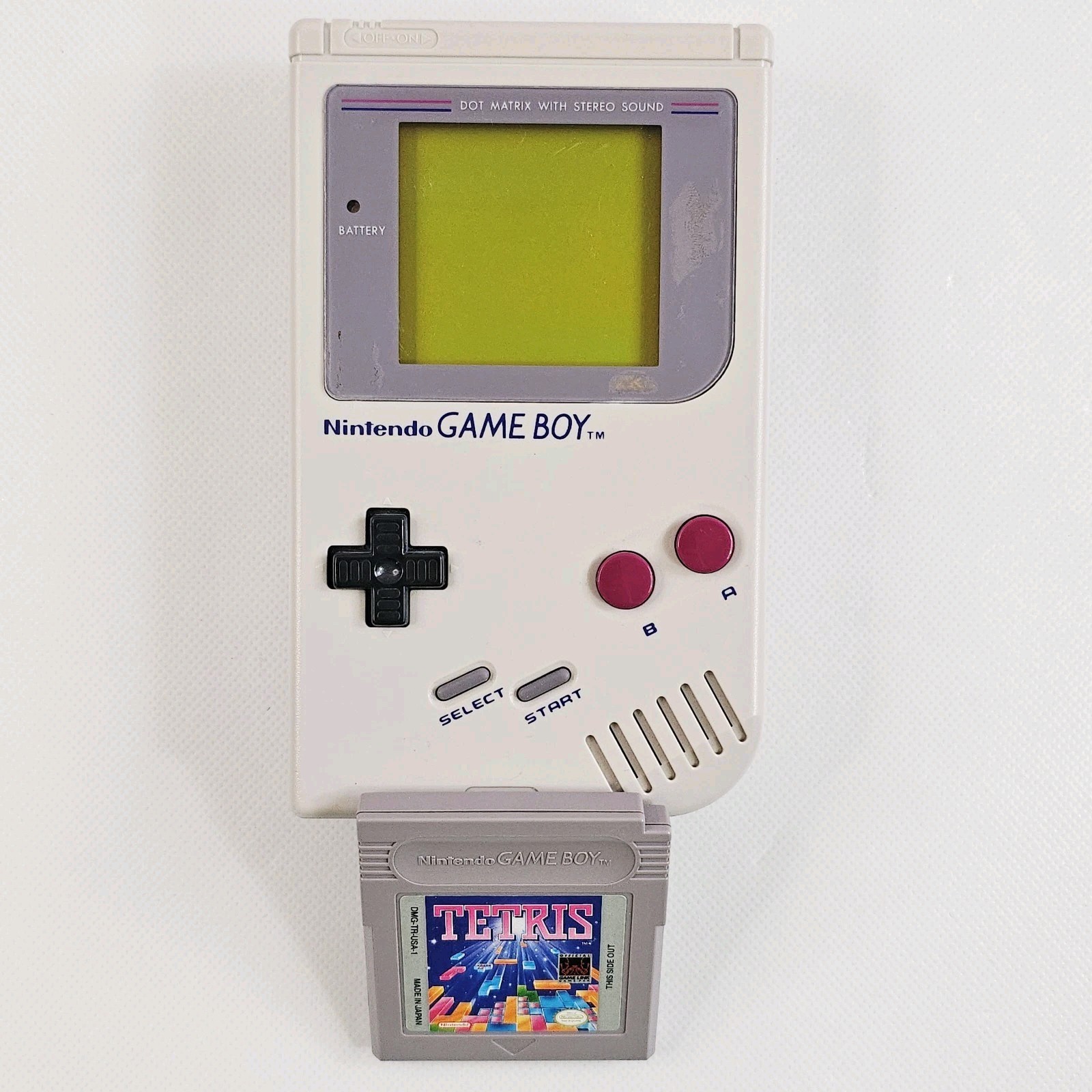 Original Game Boy DMG-01 Console Handheld w/ Tetris Box Manuals Tested Works