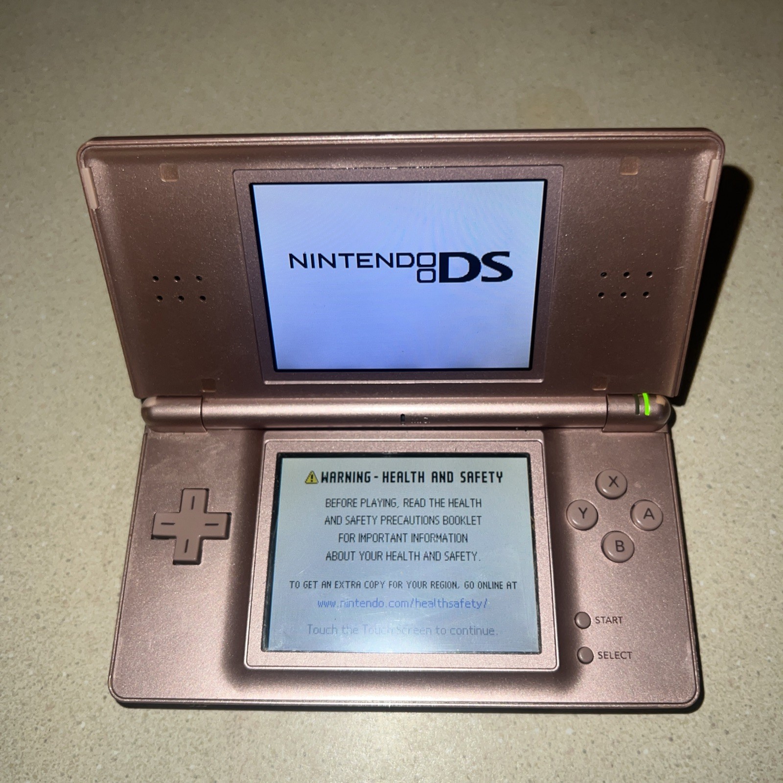 Nintendo DS Lite Handheld Game Console Pink, Stylus (Charger Not Included)