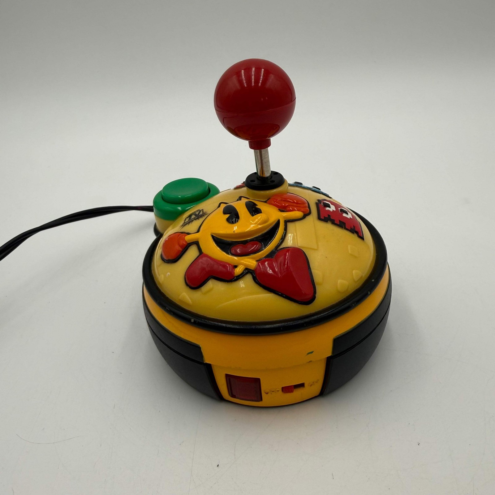 Joystick Pac-man Video Game Controller Yellow Used Good Condition