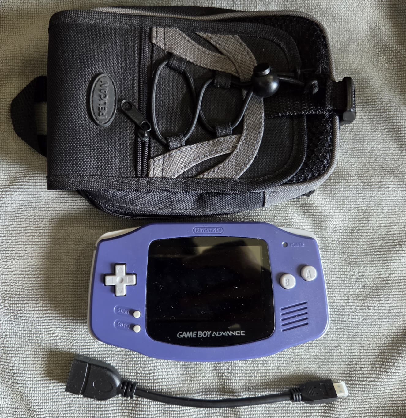 Game Boy Advance Gameboy IPS Backlit, TV Output, USB Charging w/ Carrying Case