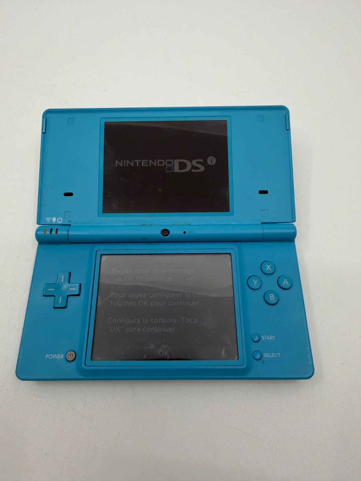 Nintendo DSi TWL-001 Blue Handheld Console, Wi-Fi, Camera, Headphone Jack