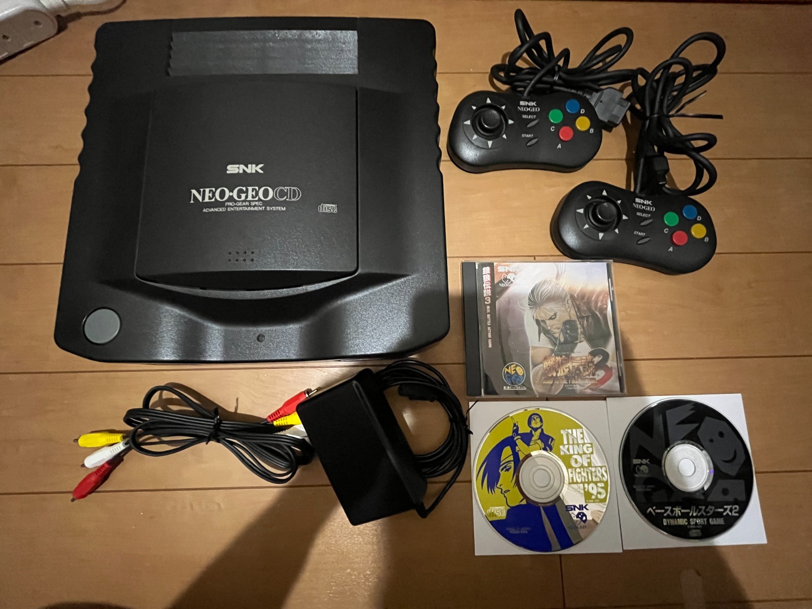 SNK NEOGEO CD AES Console with 3 Games 0613