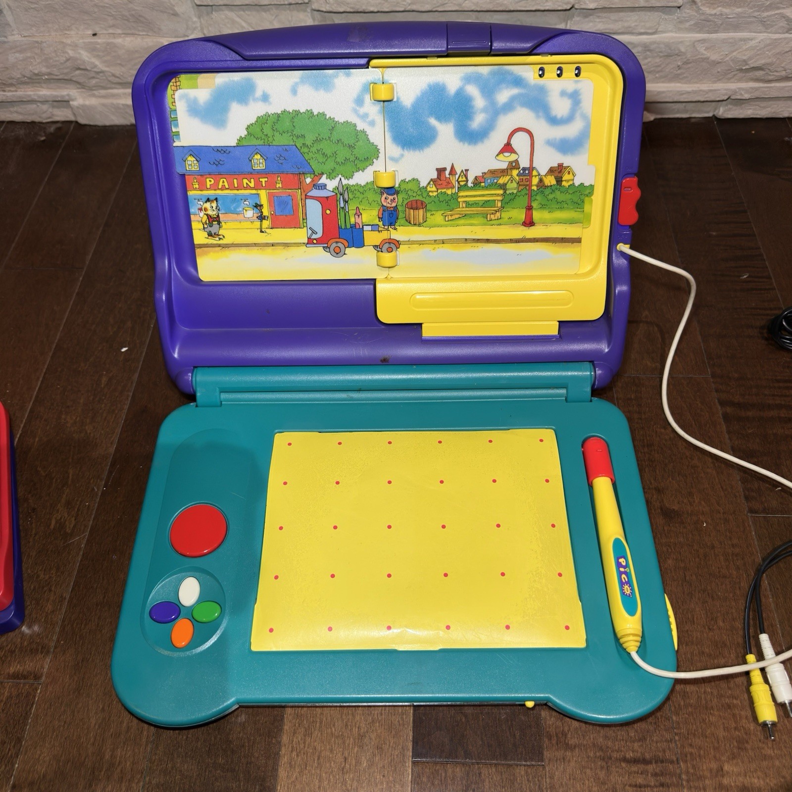 Sega Pico Console System Tested Working W Power And AV Cords WORKS