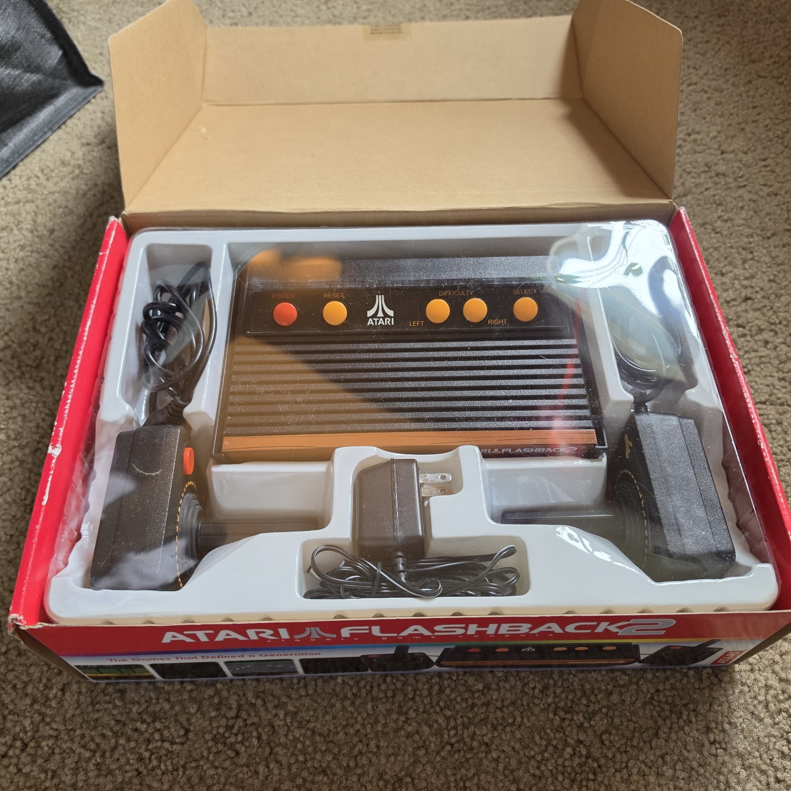 Atari Flashback 7 Classic Console 101 Built-In Games w/ 2 Joysticks Tested
