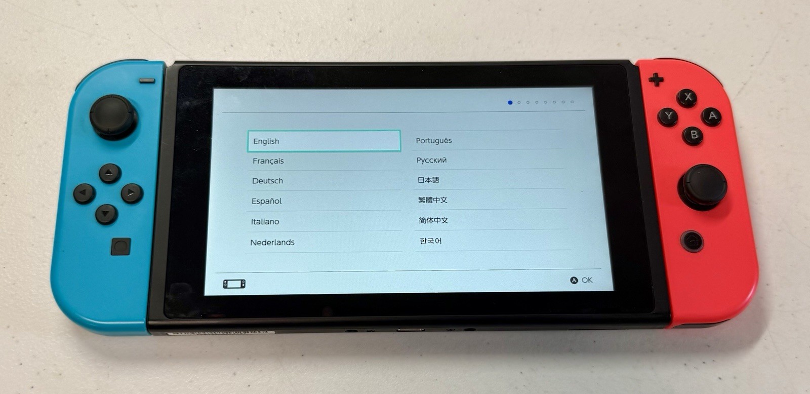 Nintendo Switch Game Console Handheld With Dock HDMI Red Blue Joycon Barely Used