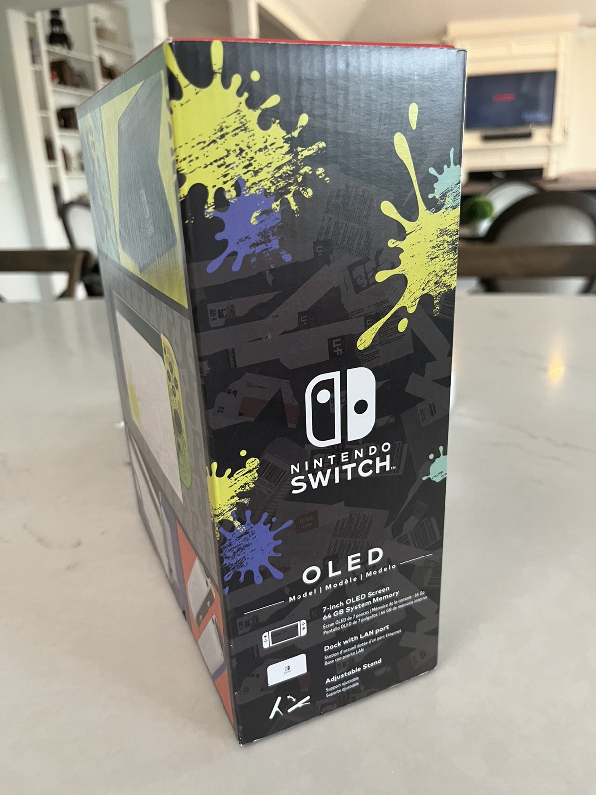 Nintendo Switch OLED Splatoon 3 Edition Bundle CIB w/ 8 Controllers & Dock