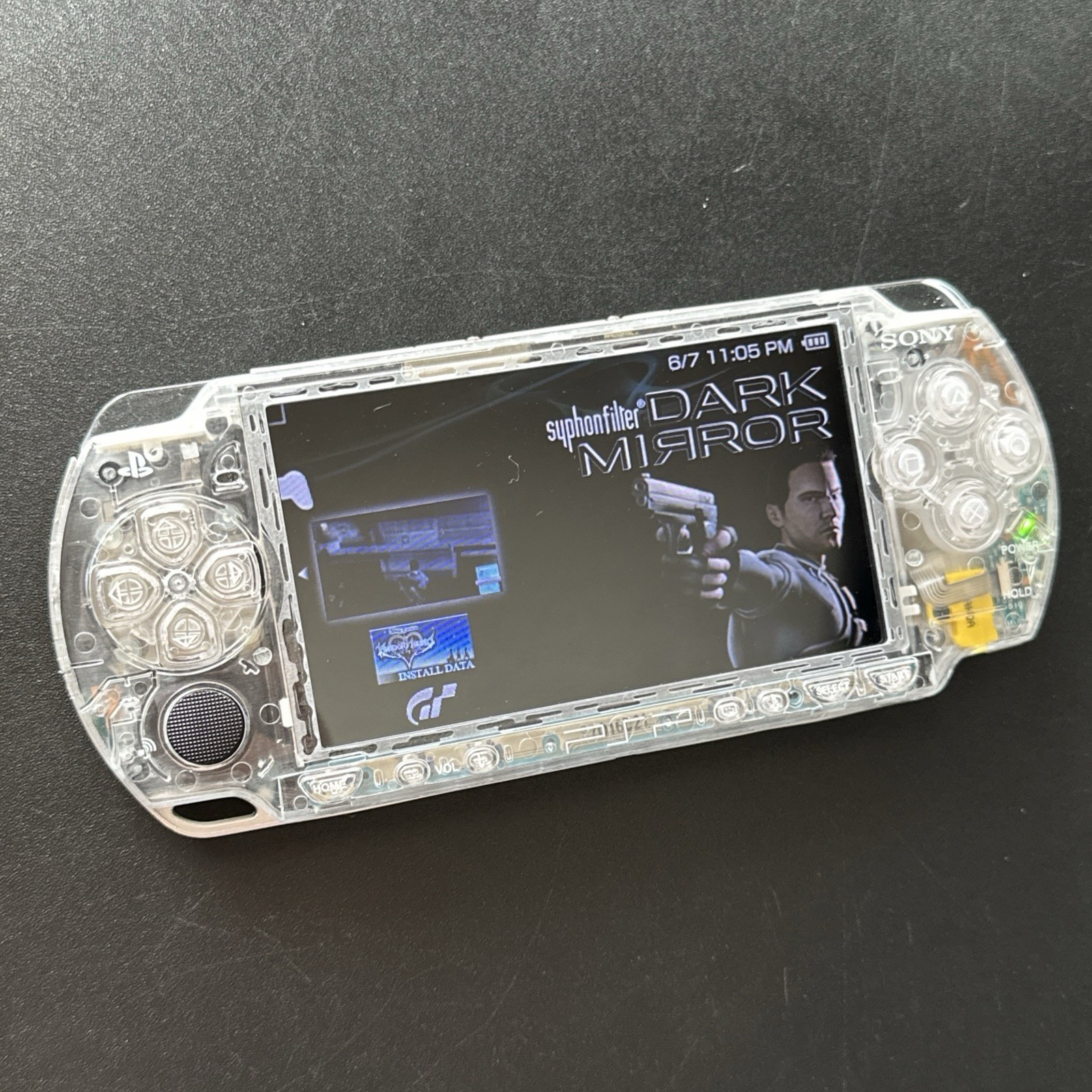 26 Games Clear Sony PSP 2000 Handheld Console System & Charger Tested Working
