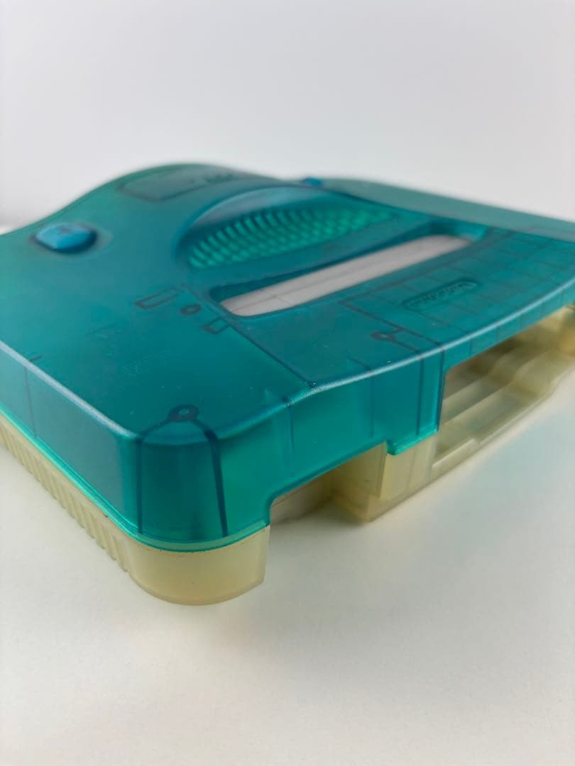 Nintendo 64 Clear Blue Console Set Tested Controller AV Power Adapter JP