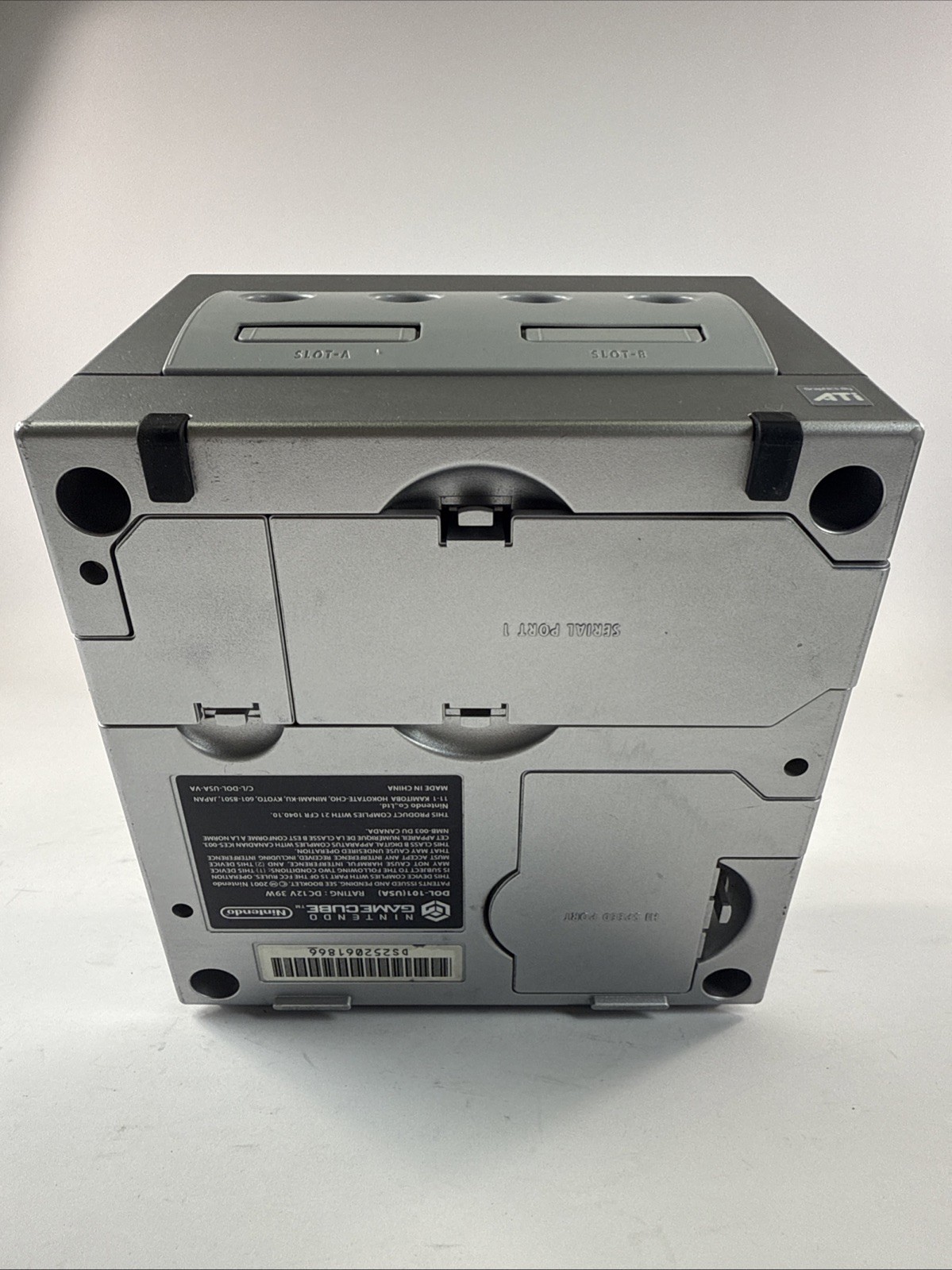 Nintendo GameCube Platinum Console DOL-101 TESTED W/ Mem Cards OEM Cables/ RF