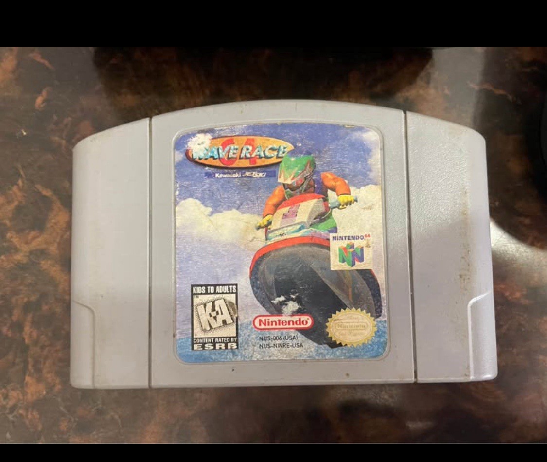 Nintendo 64 Console Bundle – Tested & Working – Includes Wave Race 64