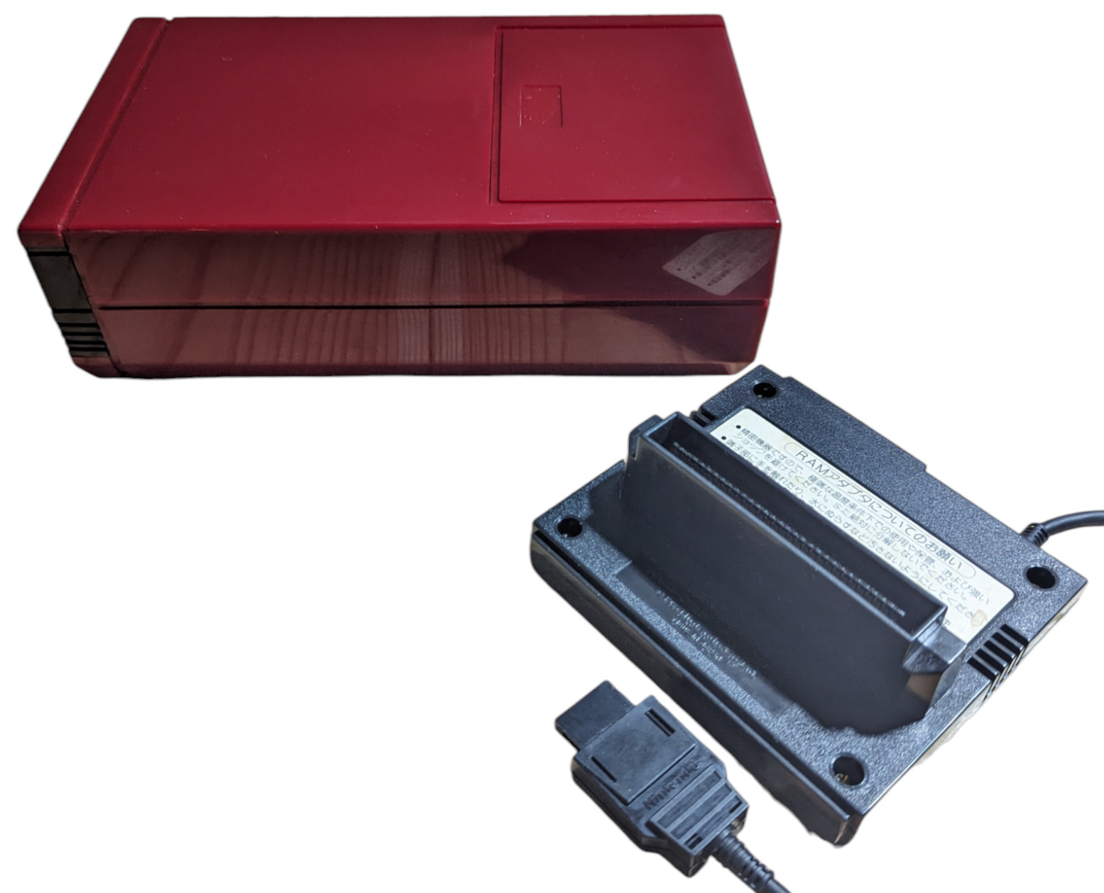 FAMICOM DISK UNIT+RAM ADAPTER (HVC022+HVC023) NEW BELT/SERVICED – NINTENDO (O…