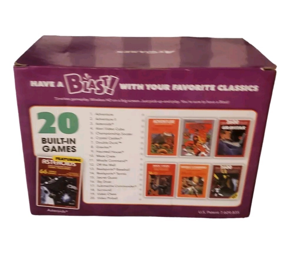 Atari Flashback Vol.2 BLAST 2 20 Asteroids Games HDMI 1080i SaveLoad New Console