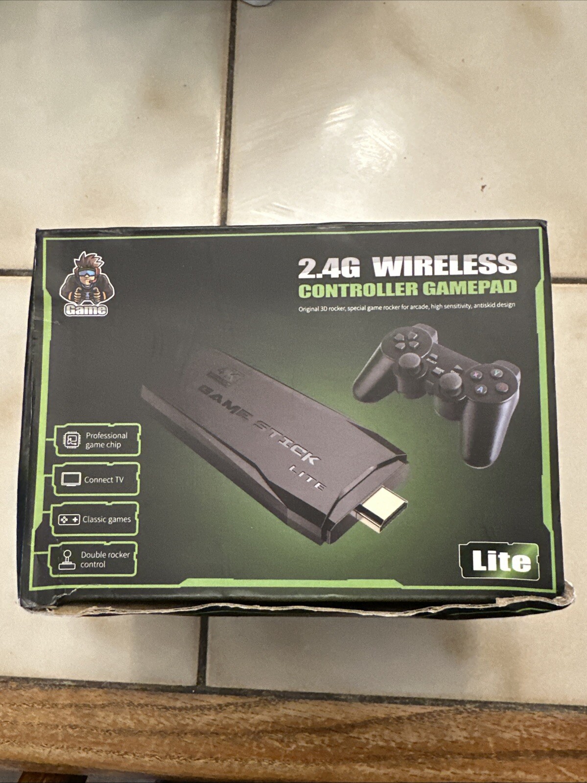 Retro Gaming Console M8 64G Wireless Game Stick,20000+ Games 4K HDMI Output Plug