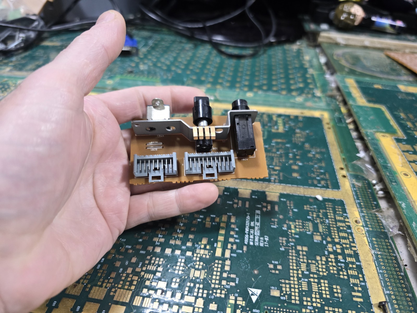 Philips CDI 910 EXACT Back Panel Input Board-Not Tested-Intact-PARTS-READ ALL