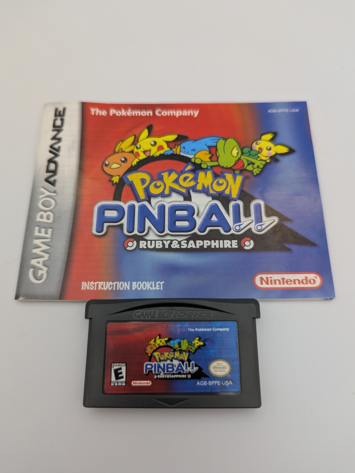 Nintendo Game Boy Advance Pokemon Pinball Ruby & Sapphire – Game And Manual