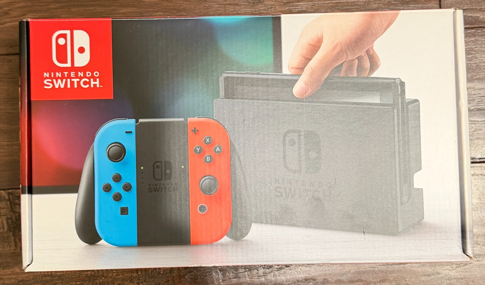 Nintendo Switch Handheld Console – Neon Blue Red JoyCons – Excellent Condition