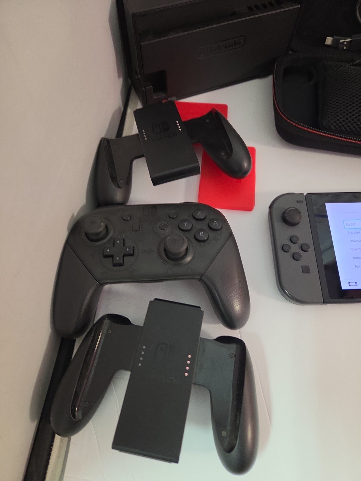 Nintendo Switch Console Bundle with Gray Joy-Cons