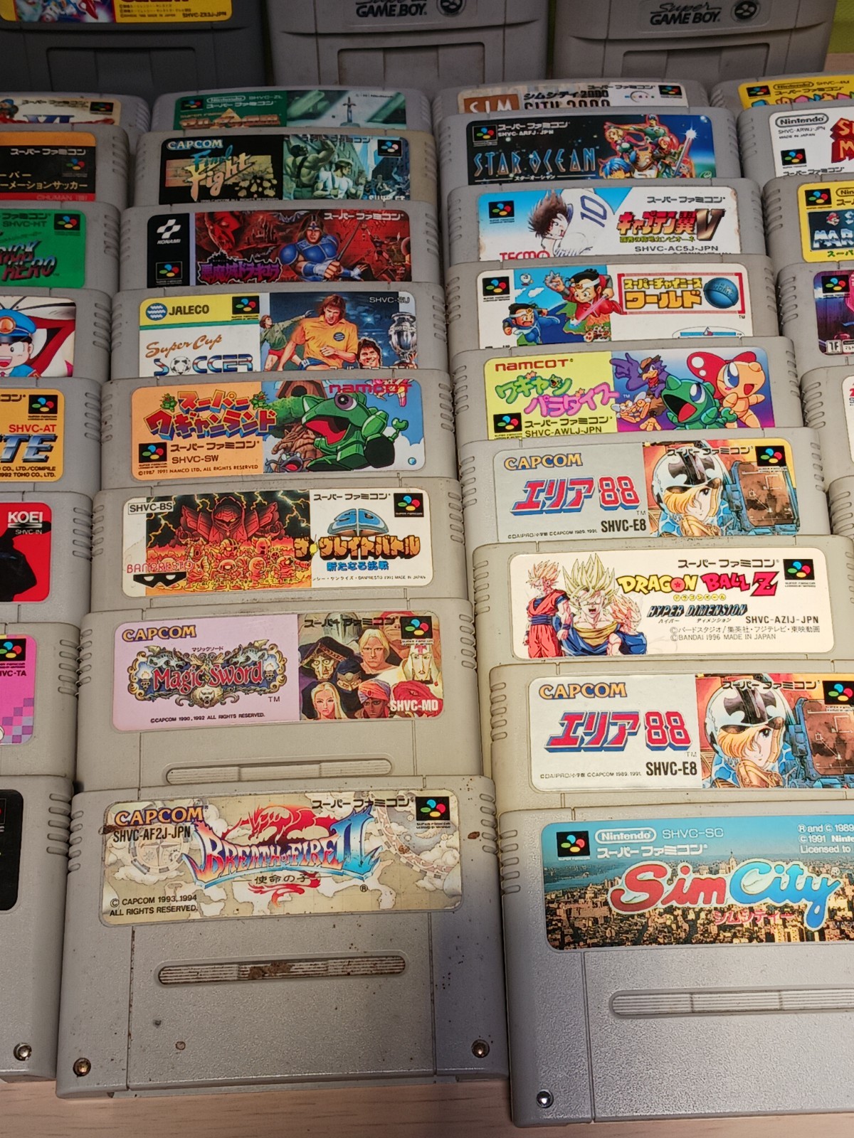 Nintendo Super Famicom Game Cartridge Lot of 45 Junk Untested For Parts Japan