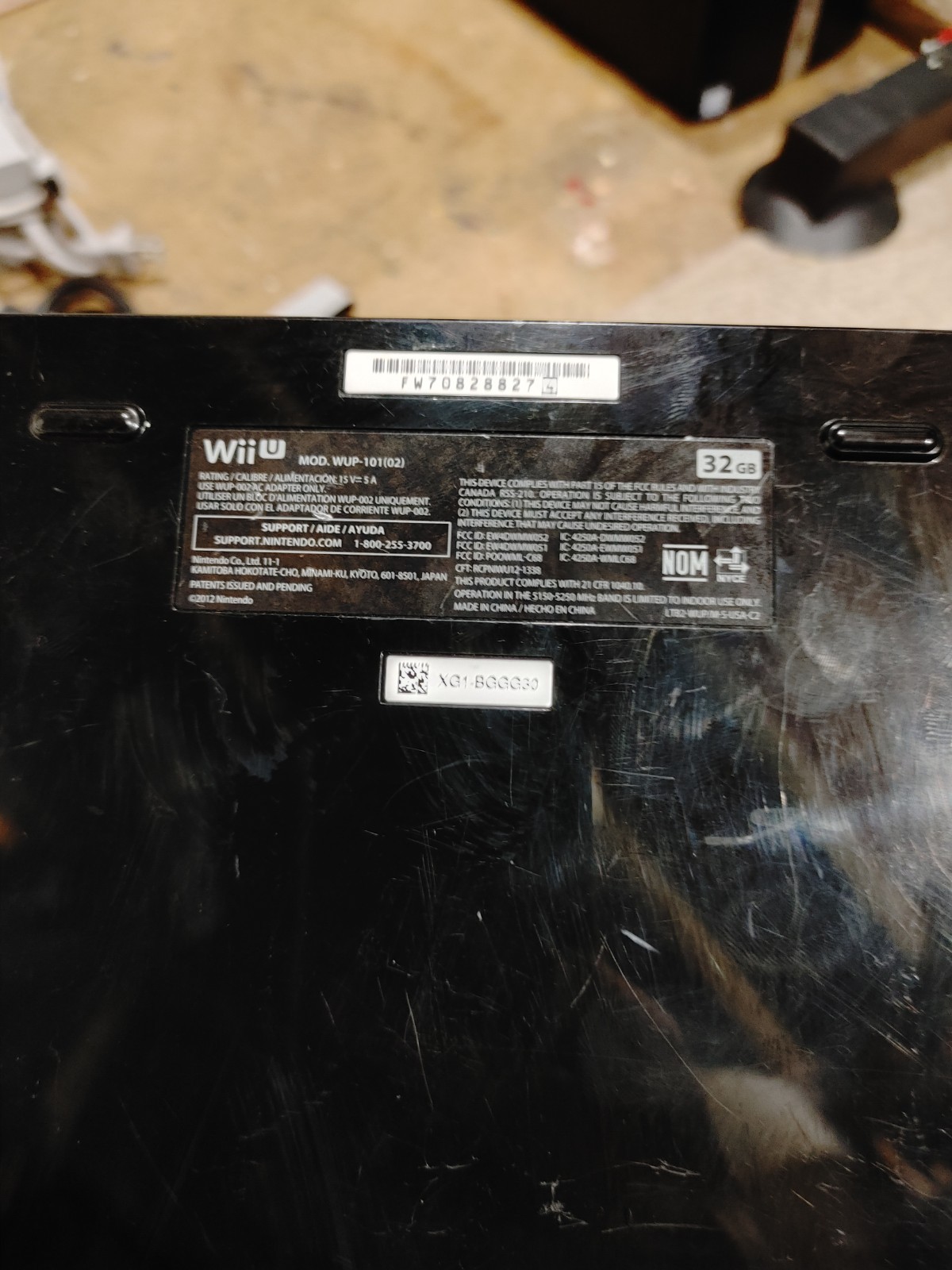 Nintendo Wii U Black Console Bundle – Tested & Working – Includes 4 Games