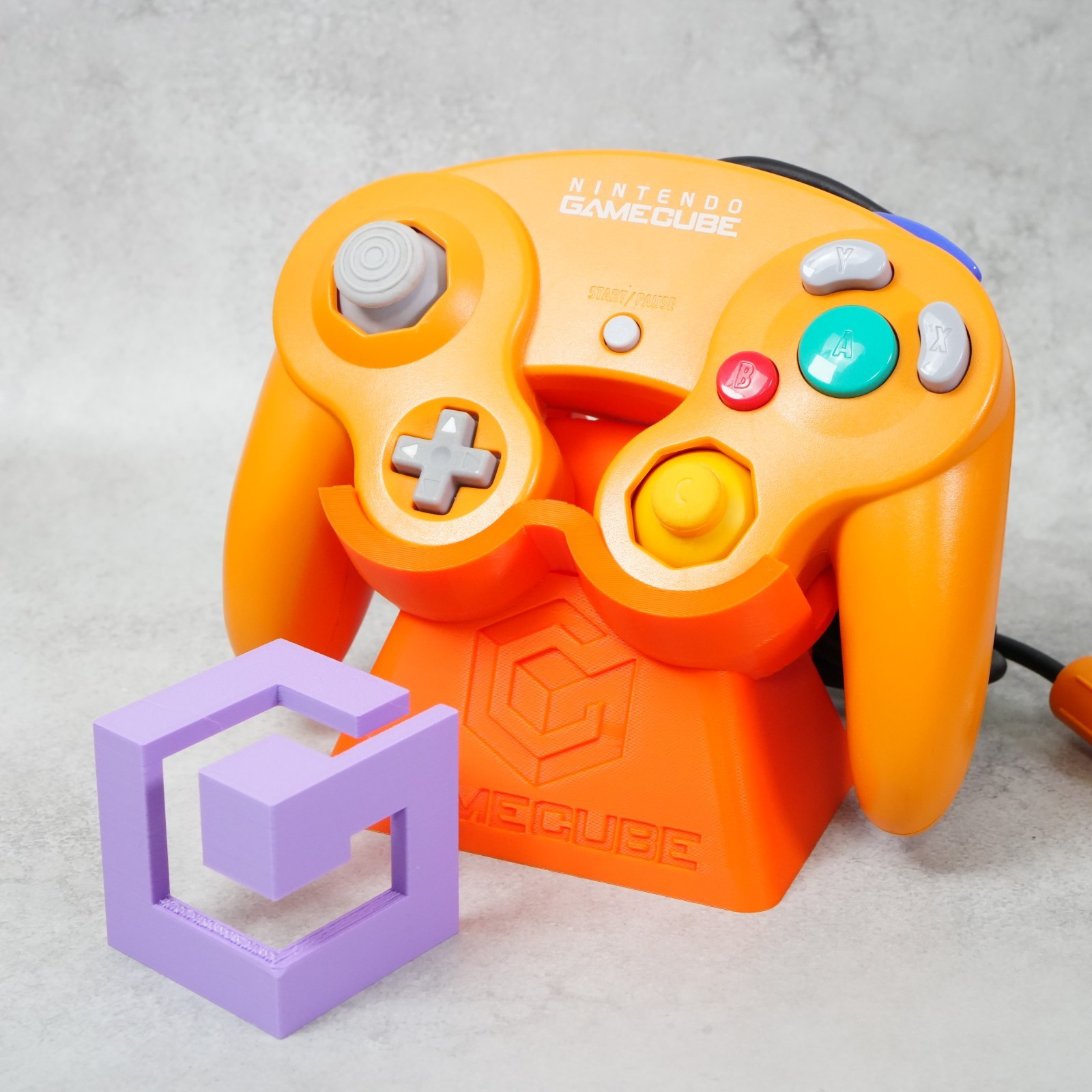 Nintendo GameCube Spice Orange NTSC U-C/J Region Switch Mod w/Gameboy Player