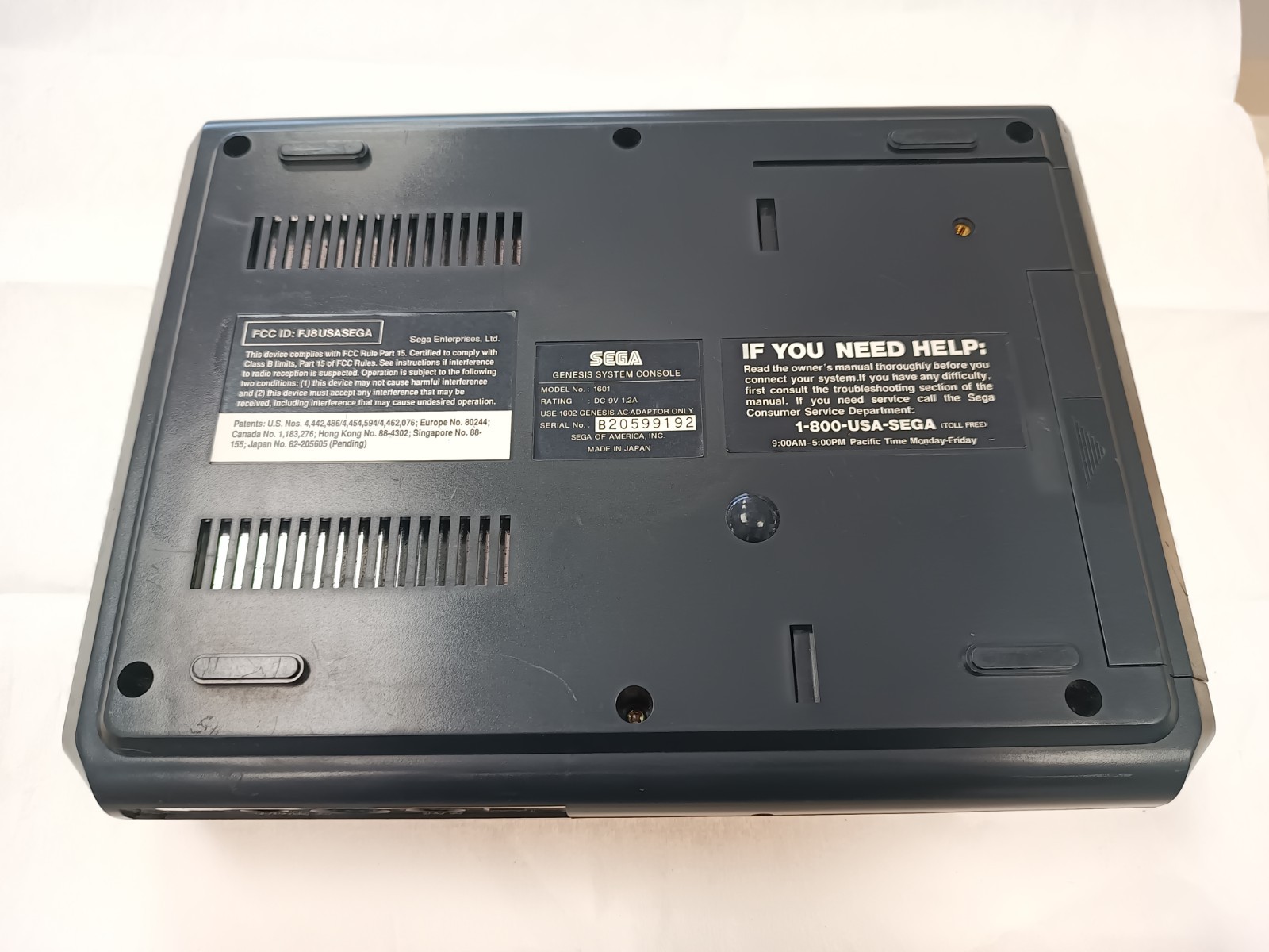 Sega Genesis 16-Bit Model 1601 Console Only – Tested Working System Only