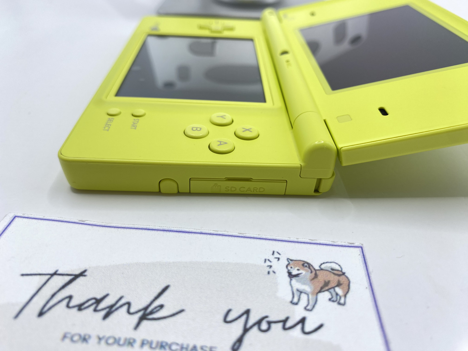 Nintendo DSi Lime Green Console Stylus TWL-001 Japanese language W/BOX