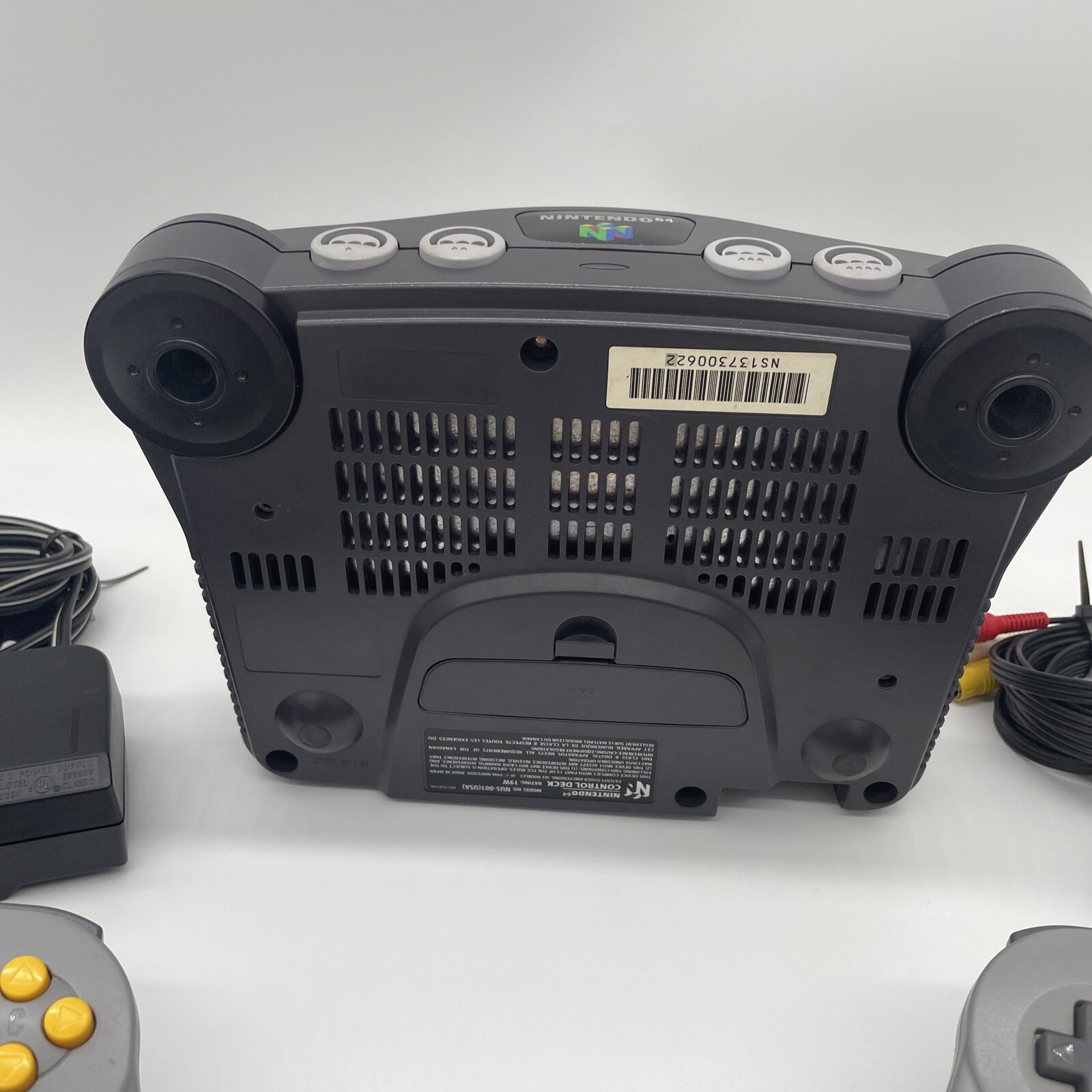 Nintendo N64 System Console (2) Official Controller (5) Games Bundle Lot NUS-001