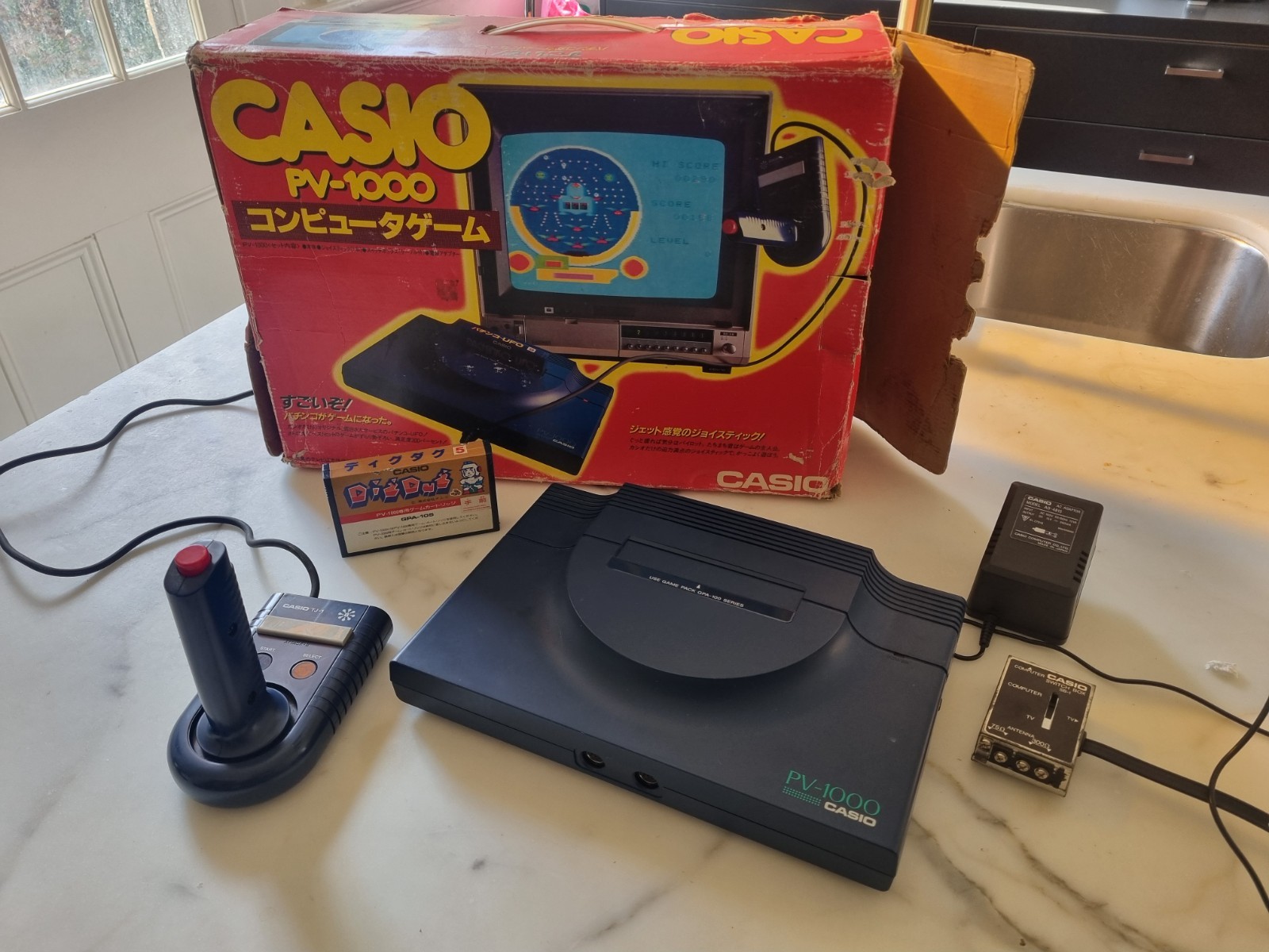 CASIO PV-1000 Console With Game And Boxed. Tested Very Rare