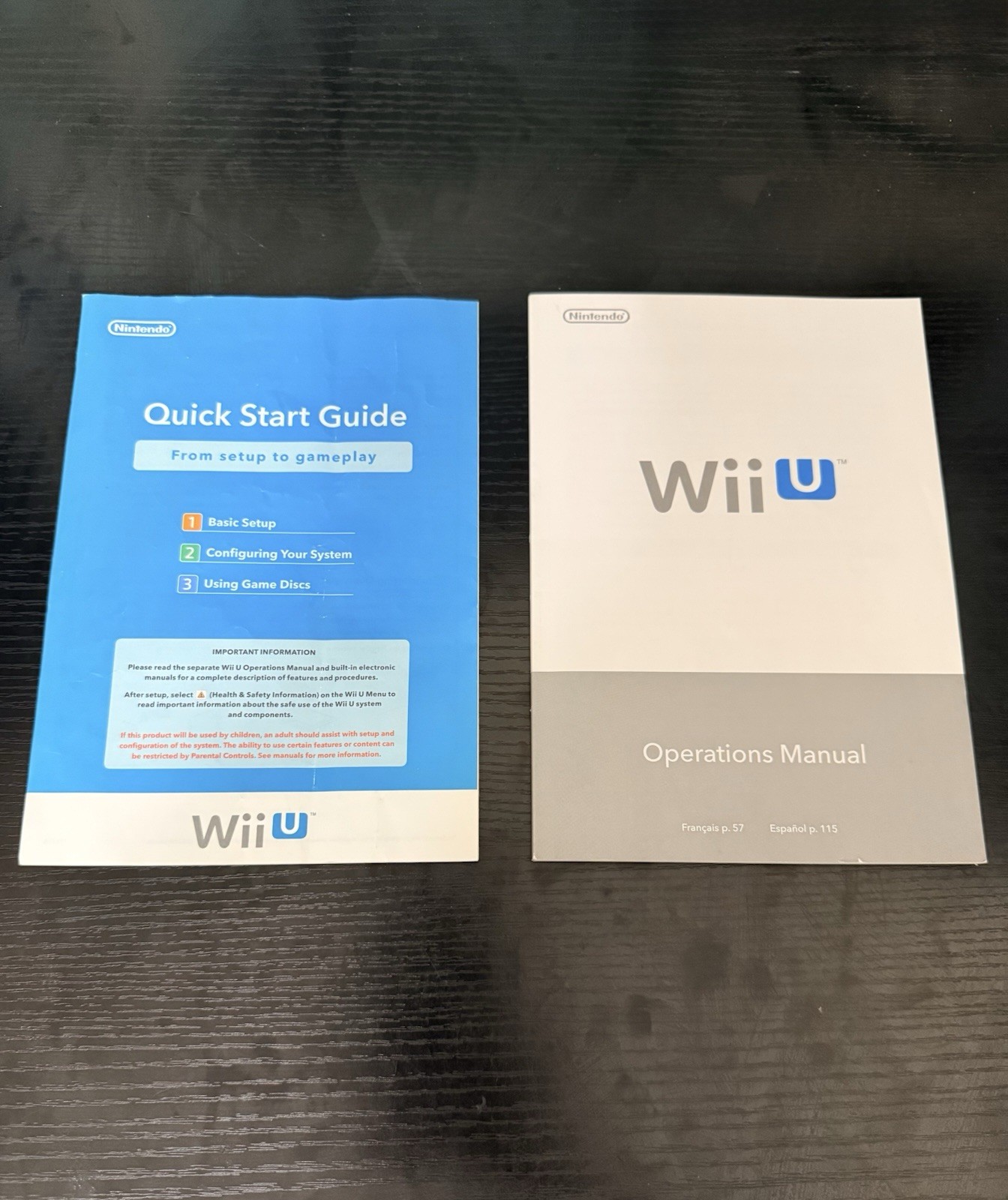 Nintendo Wii U 32GB Console bundle w/GamePad, 5 Games great condition