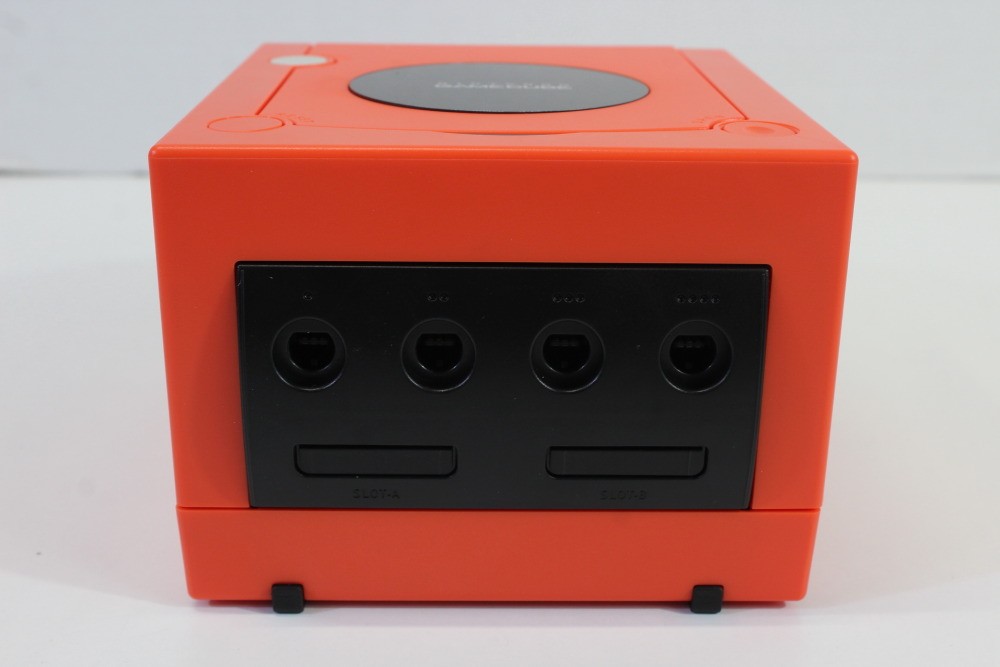 Nintendo Gamecube Console Warm Red x Black AC S-Video to HDMI NTSC-U/C Pink LED