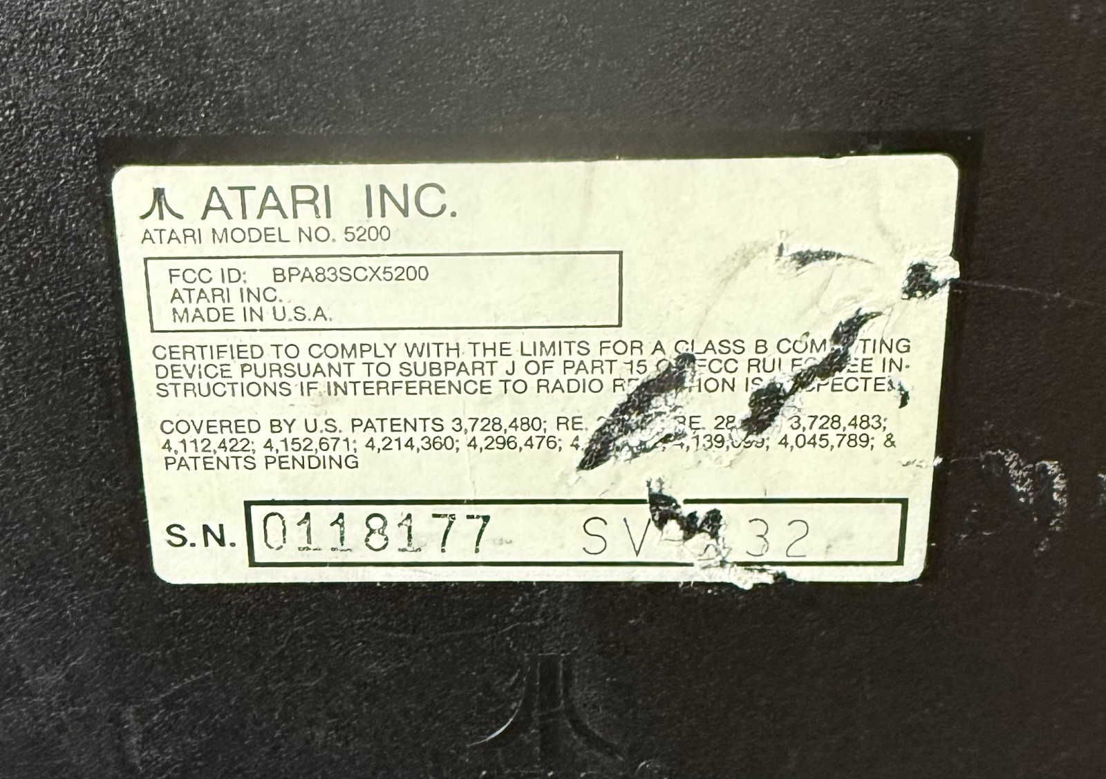 Atari 5200 4-Port Console Only — Partially Tested/Working — See Description
