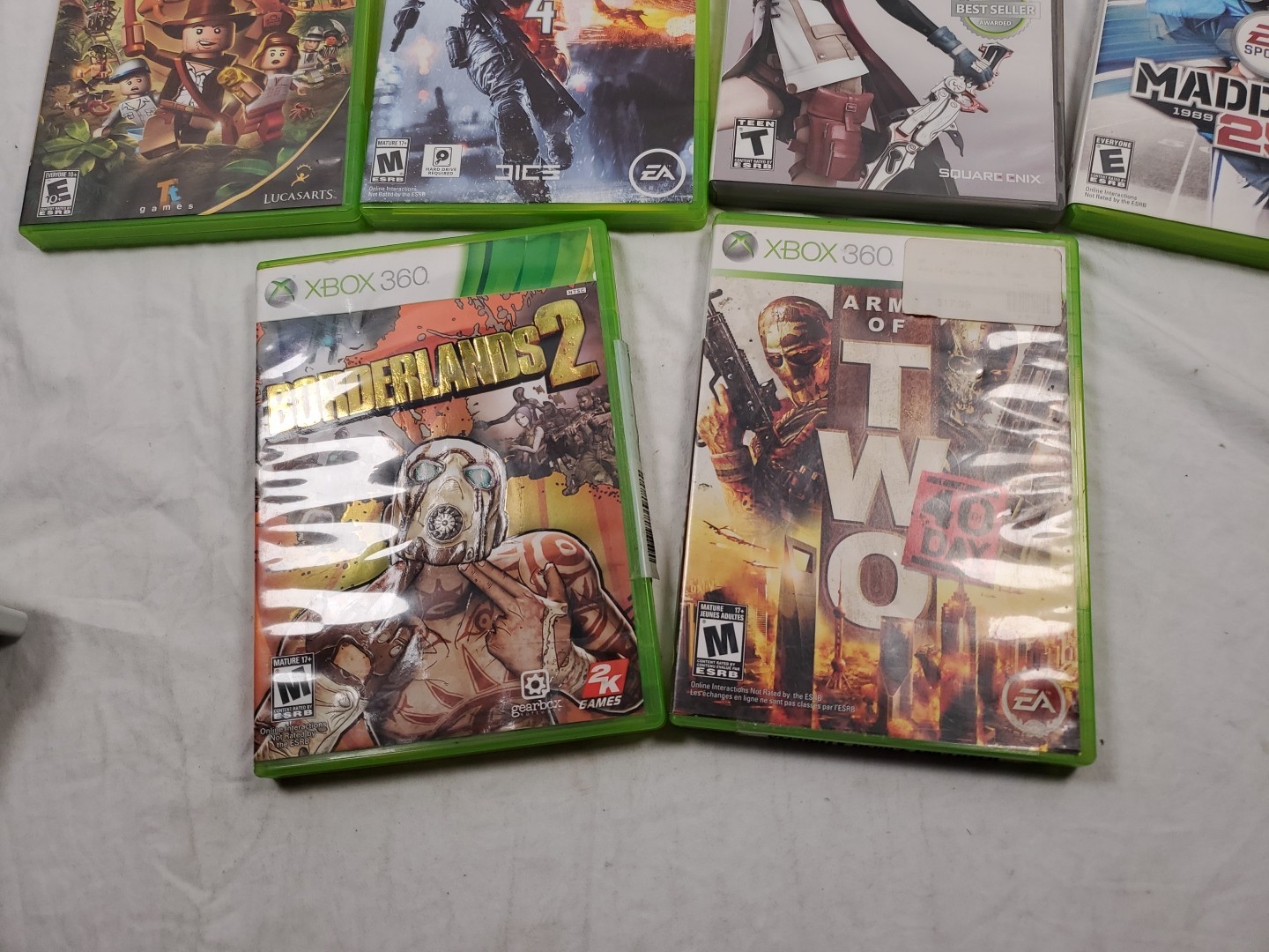 Microsoft Xbox 360S XBOX 360 SLIM 250GB -TESTED w/ 3 Controllers and 10 Games