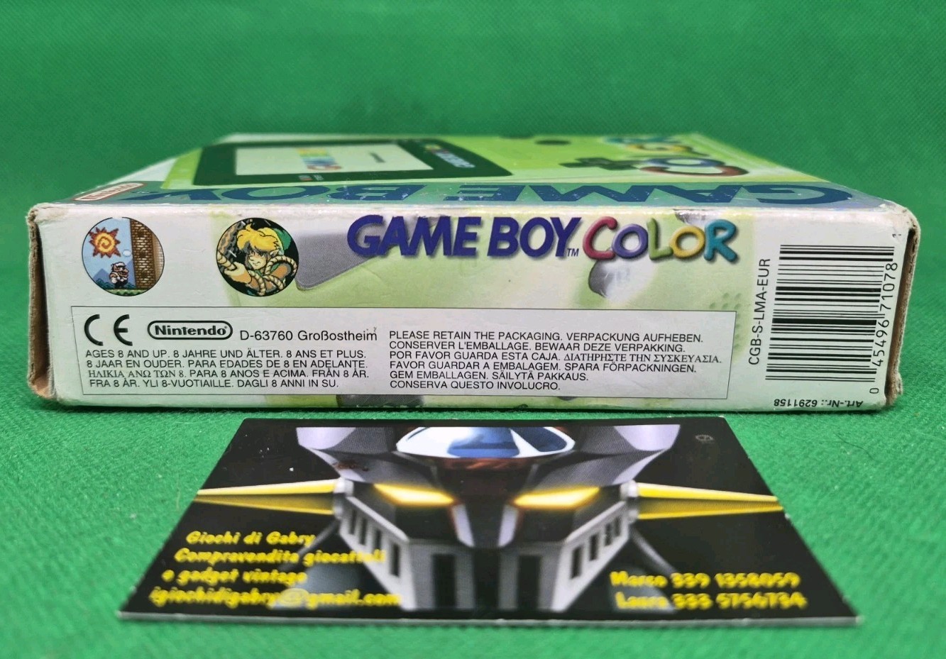 NINTENDO Electronics GAME BOY Gameboy COLOR mod CGB-0O1 Green Lime 1999 Working!