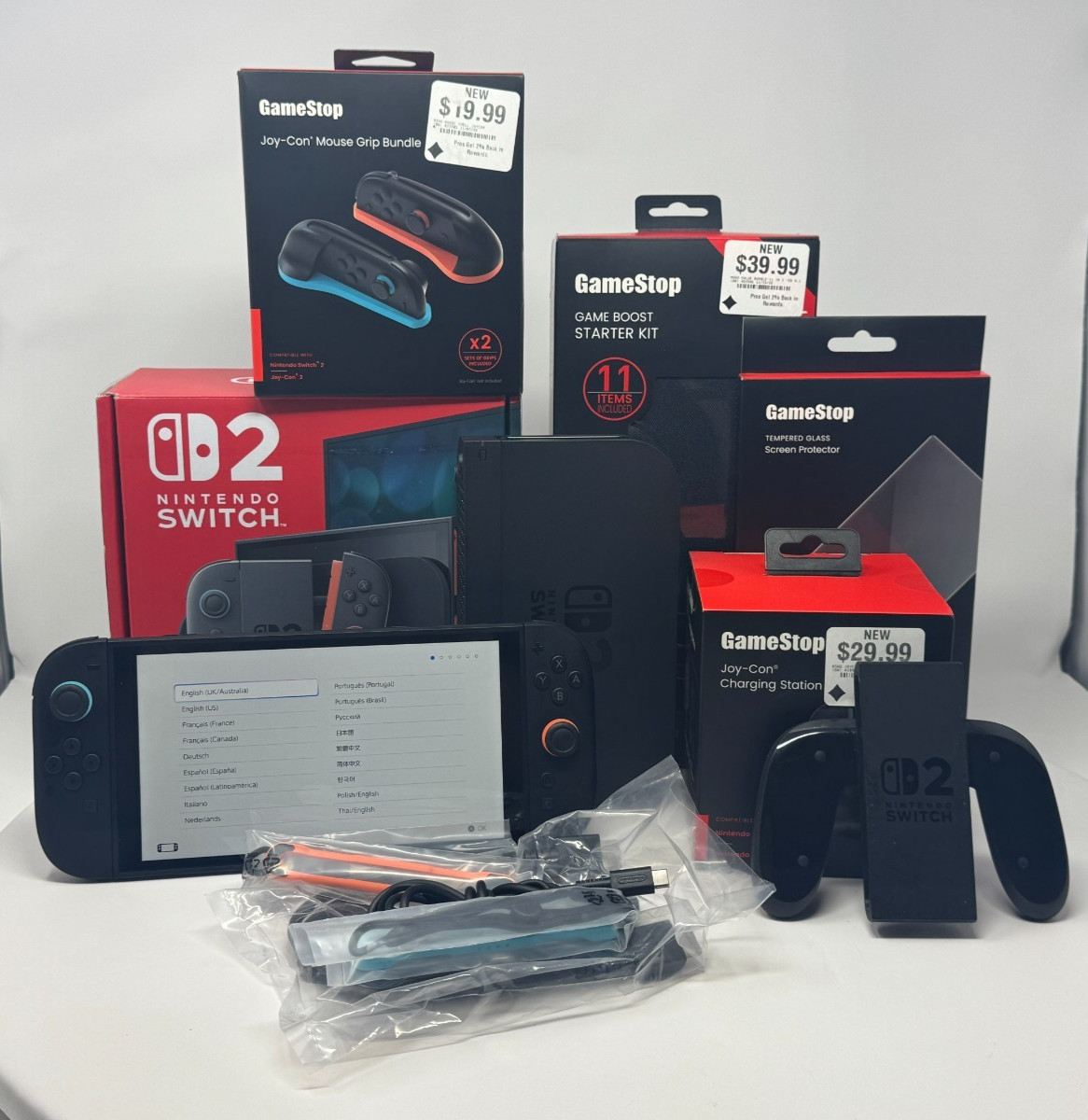 Nintendo Switch 2 Console Bundle Dock GameStop Accessories Starter Kit Tested
