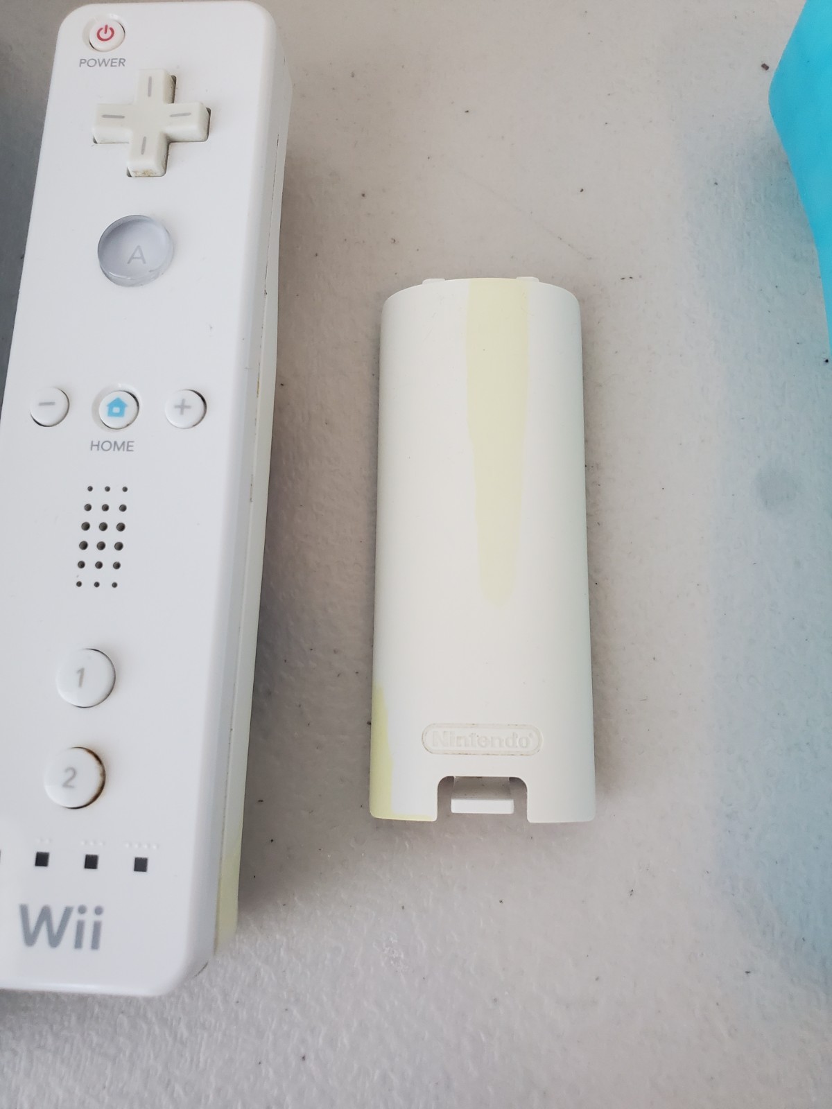 Blue Nintendo Wii Console System Bundle w/ Game Nunchuck TESTED! Wonder