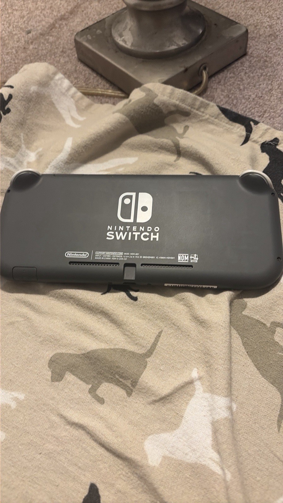 Nintendo Switch Lite Gray Handheld System 32GB Wi-Fi USB-C 720p HDH-001