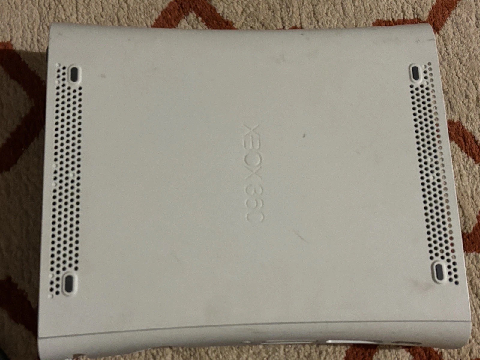 Microsoft Xbox 360 White Console RROD With Audio Video & AC Adapter Parts Only
