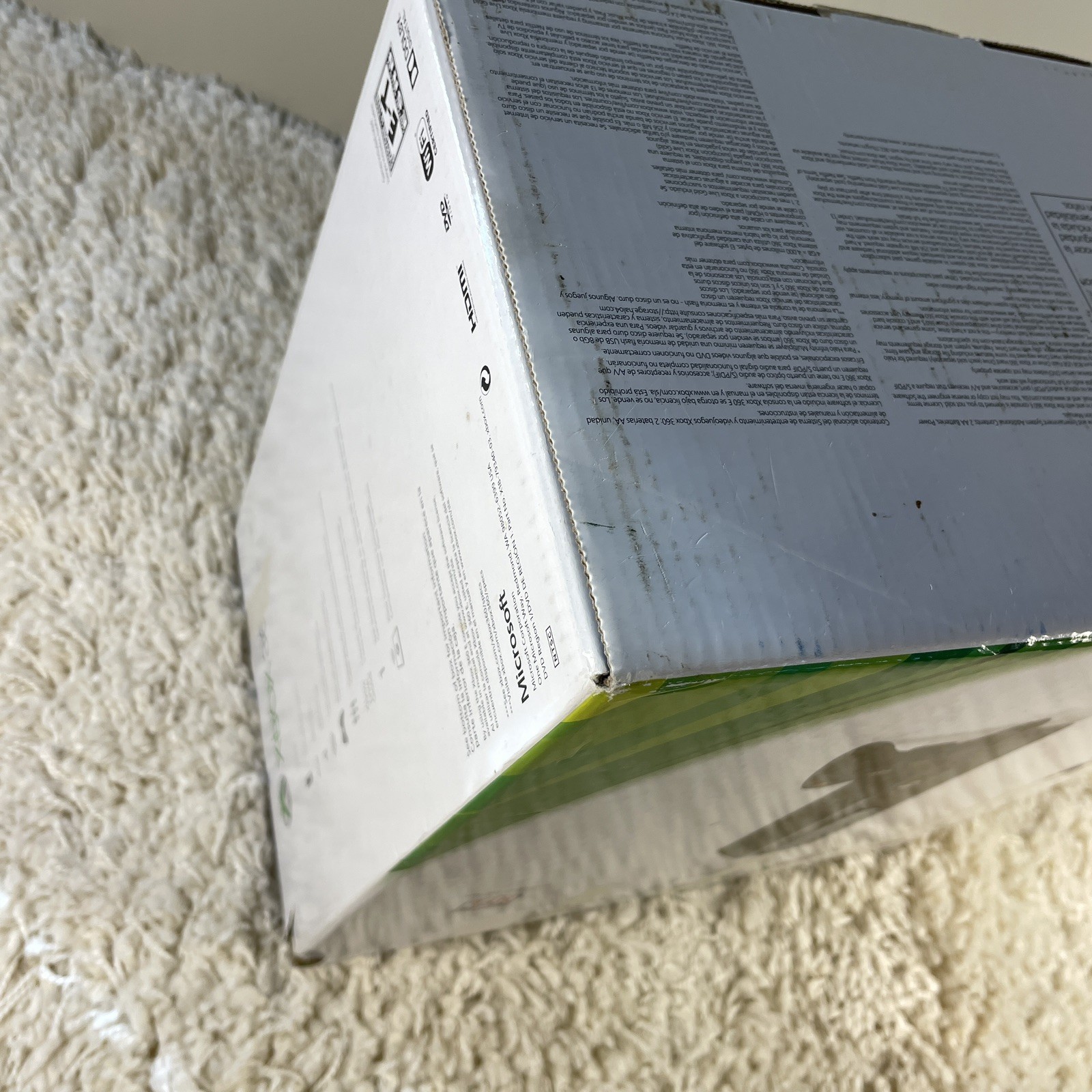 Microsoft Xbox 360 E 4GB Black Console 5 Games Complete in Box CIB Tested