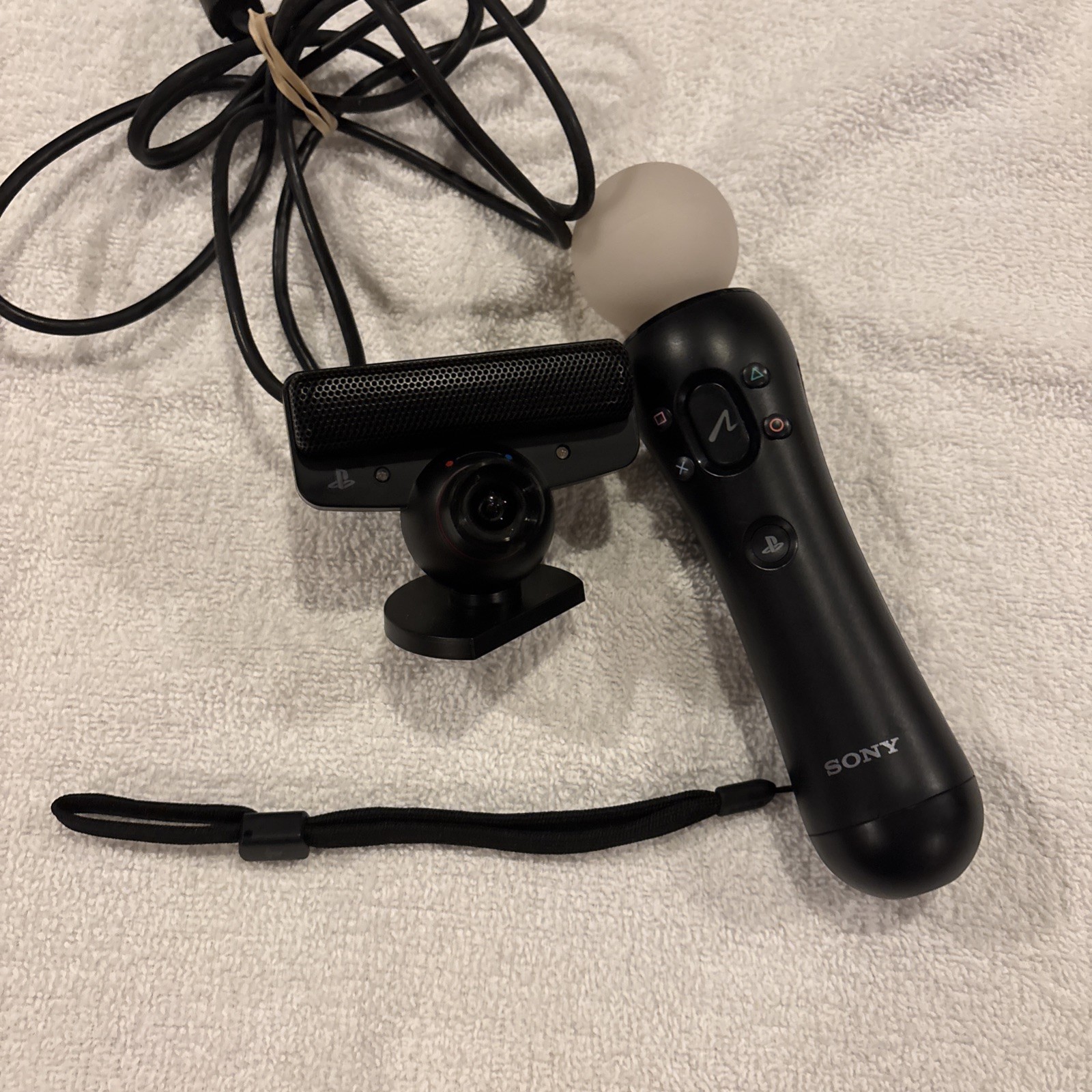PlayStation 3 Console 2 Controllers 7 Games Microphone Remote PS Moves Working