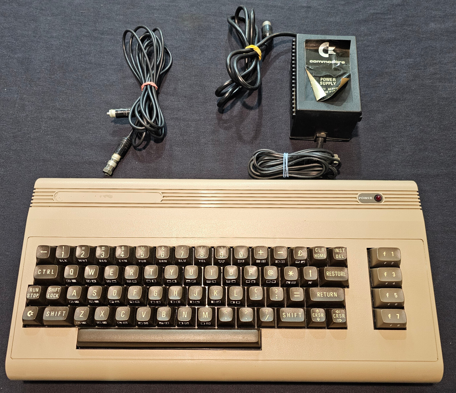 Vintage Commodore 64 Computer System – Powers On, Boots – w/PSU – READ